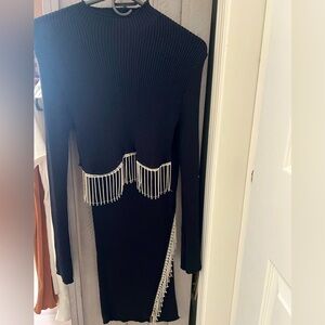 Black 2 pieces skirt and top set brand new
